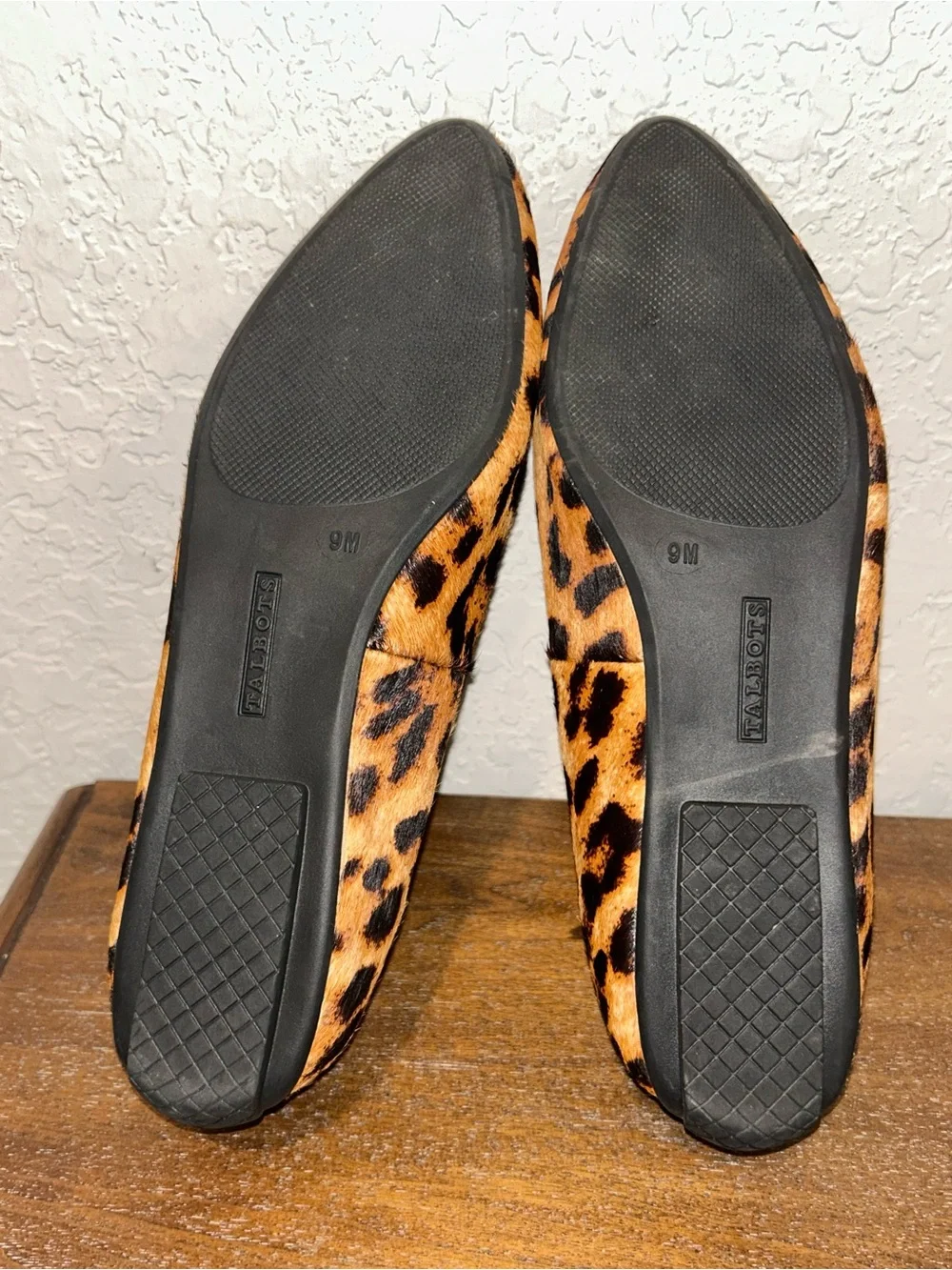 Talbots Francesca Animal Print Tassel Tie Slip On Driver Moccasin Loafer Shoes